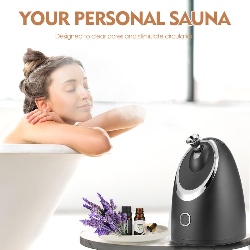 Facial Steamer SPA Best Professional Warm Mist, Home Face Sauna, Portable Humidifier Machine, Deep Clean & Tighten Skin, Daily Hydration for Maximum Serum Absorption, Perfect present for Thanksgiving, Christmas, New Year Gift