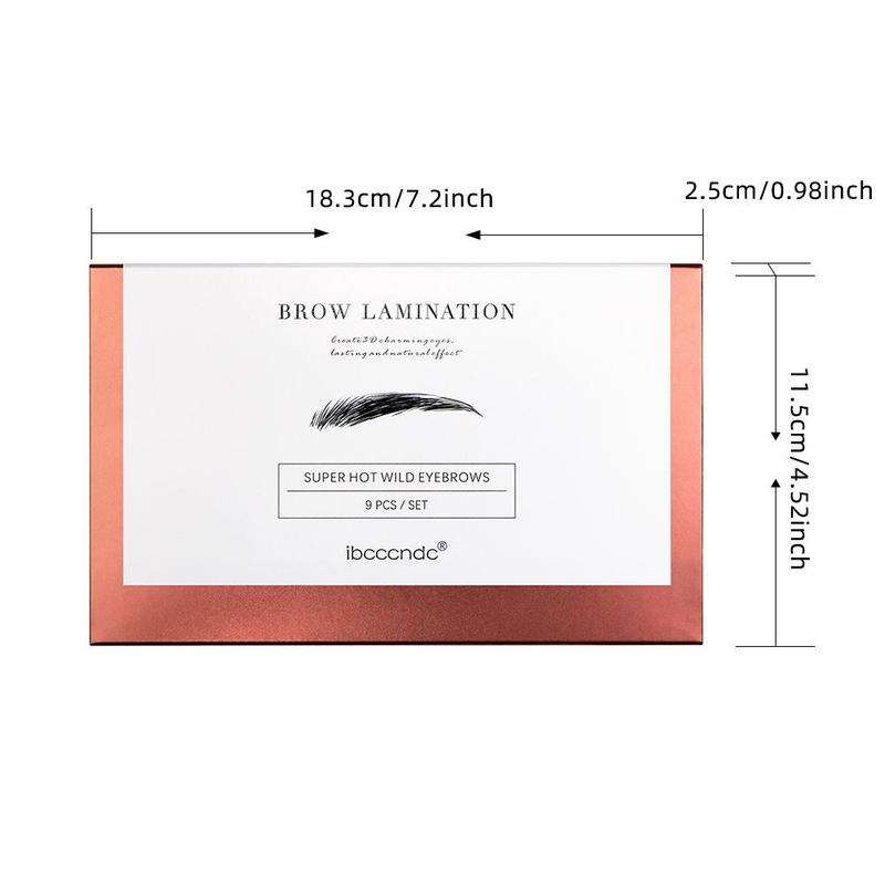 Eyebrow Perming Kit, 1 Box Professional Eyebrow Lifting and Tinting Kit, Portable Travel Eyebrow Perming Kit for Home & Salon Use