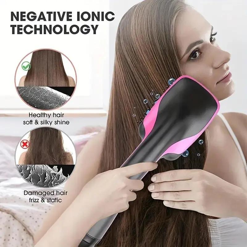 Multifunctional Hair Dryer, 1 Box Fast Drying Hair Styling Tool, Winter Hair Blower Brush, Hairdressing Comb Hot Air Brush, Blow Dryer Brush, Professional Hair Styling Tool for Home & Salon Use, Christmas Gift, Stocking Fillers, New Year Gift