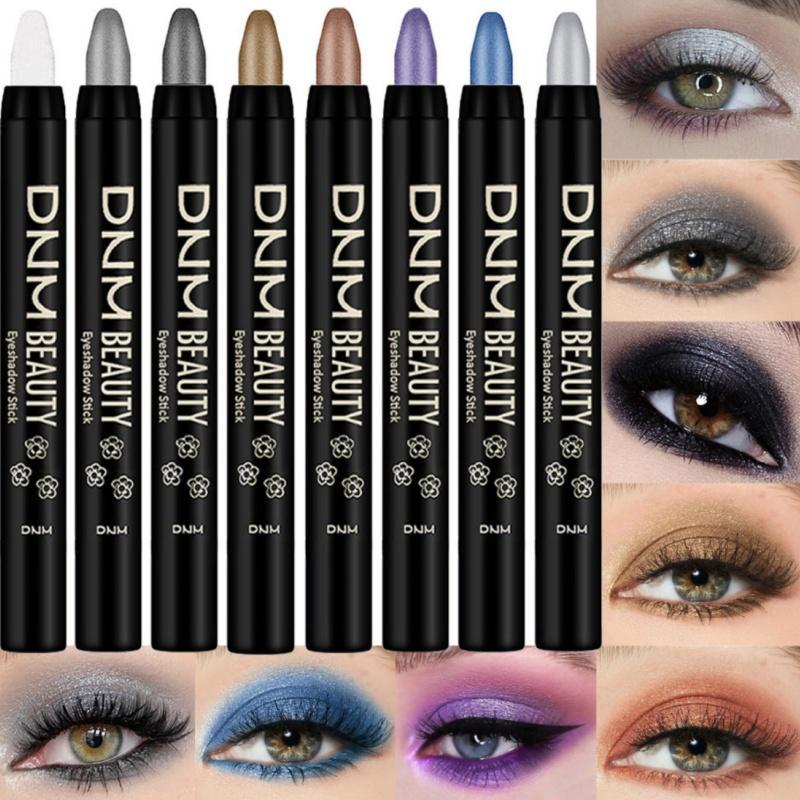 Long Lasting Eyeshadow Stick, 8 Counts set Glitter Liquid Eye Shadow Pen, High Pigmented Eye Shadow Pen, Suitable for All Styles and Occasions
