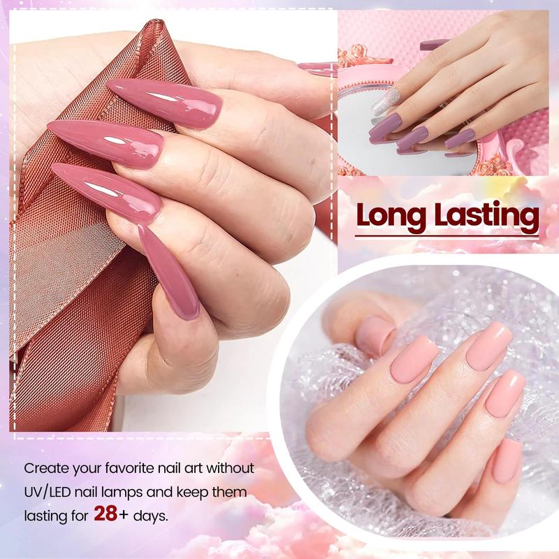 Dip Powder Nail Kit- 56 Color Nail Dip Powder Starter Kit Quick Drying Dip Powder for Home Salon Dipping Nail Manicure