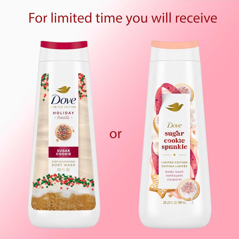 Dove Sugar Cookie Mixed Pack for Deep Nourishment Limited Edition Holiday Treats Hydrates and Replenishes Skin Sulfate Free 3 Count