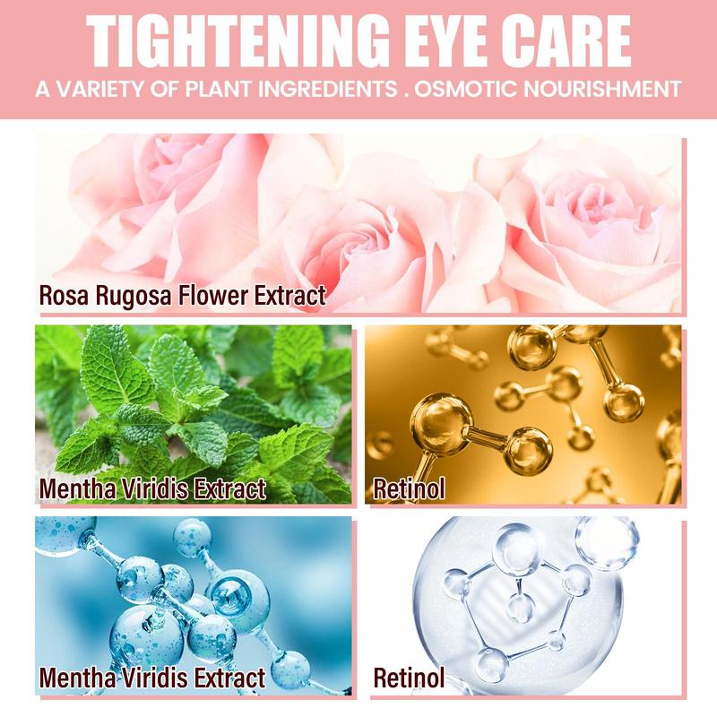 Rose Extract Eye Mask (60pcs box), Moisturizing Eye Patch, Firms and Hydrates The Eye Area, Eye Care Product for Women & Men