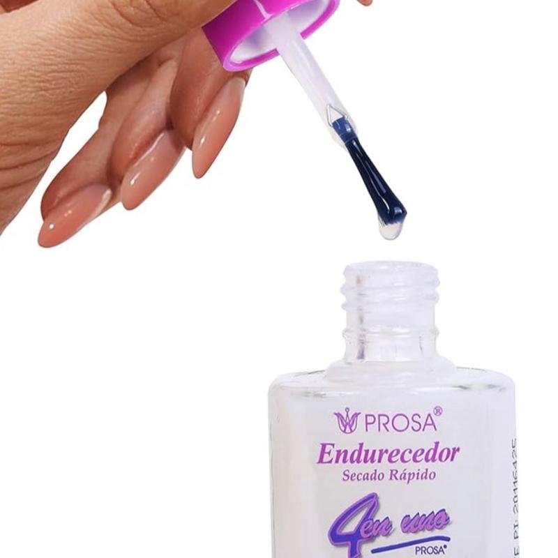Prosa 4 en 1 Endurecedor Endurecedor con Ajo y Calcio con ajo y Calcio Seca Rapido Secado Rápido 0.5 fl oz Nail Nail Care Nail Art Manicure Cosmetic Nail Polish Polish Cutics