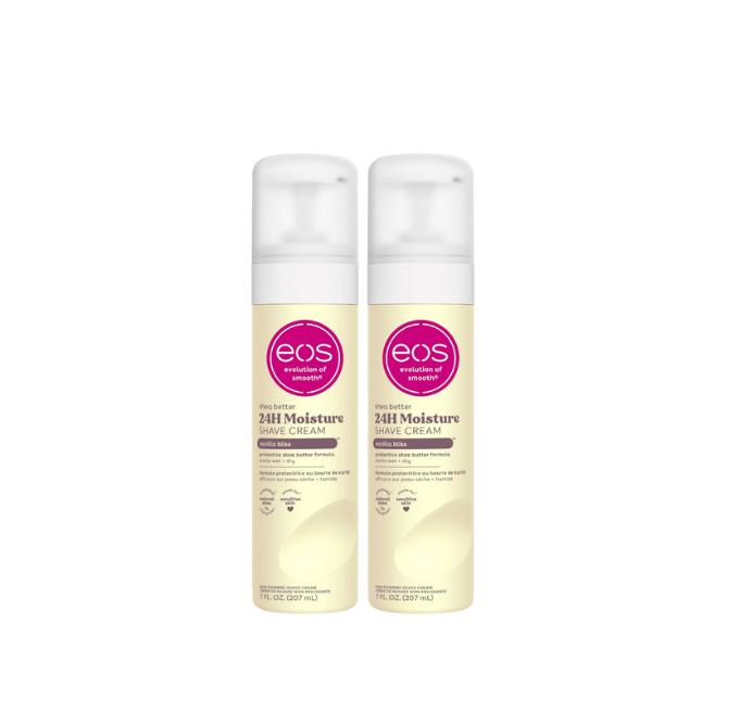 eos Shea Better Women's Shave Cream- Vanilla Bliss, Shea Butter Skin Care, Shaving Cream for Women, 14 fl oz, 2-Pack Christmas Essentials