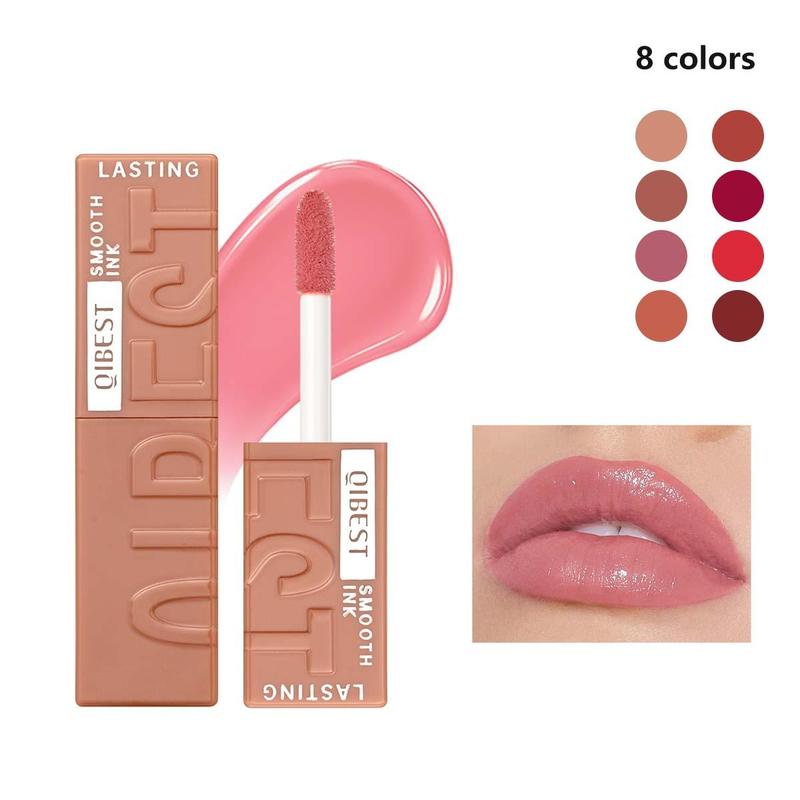 Long Lasting Lip Gloss, 8 Counts Moisturizing Water Light Mirror Lip Glaze, Glossy Liquid Lip Stick for Girls & Women