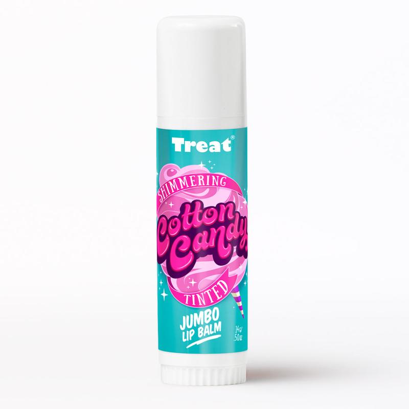 Shimmering Cotton Candy Tinted Jumbo Organic Lip Balm