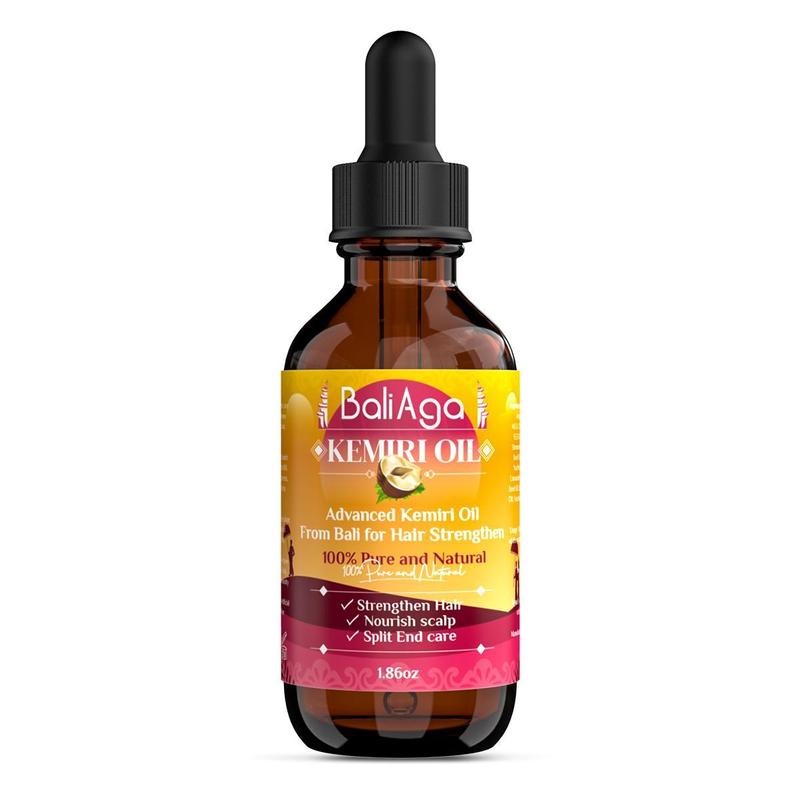 BaliAga Kemiri Oil Hair Care Essential Oil From Bali For Hair Strengthen Hair Nourish Scalp Split End Care Plant Comfort Haircare Organic