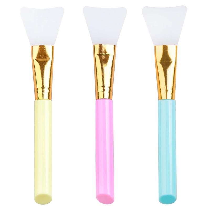 3 PCS Premium Silicone Face Mask Brush, Mask Beauty Tool, Soft Silicone Facial Mud Mask Applicator Brush, Hairless Moisturizers, Body Lotion and Body Butter Applicator Tools