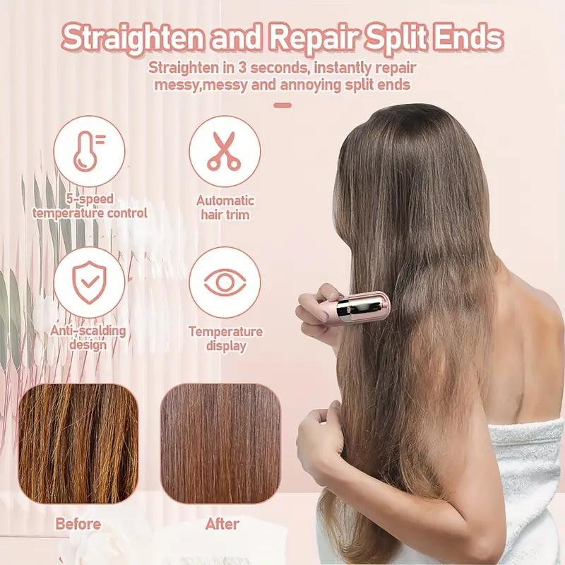 Original Cordless Split Ends Trimmer, USB Rechargeable Home Tool For Dry Damaged, Split, BrokenBrittle Straight, Curly, And Frizzy Haircutting Comfort