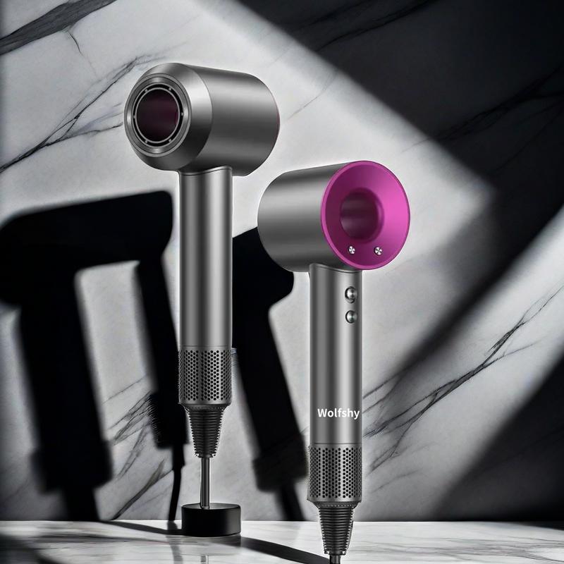 Leafless high-speed hair dryer, home hair dryer anion hair care fast drying mute blow dryer, hair salon large wind power low noise does not hurt hair, negative ion constant temperature, hair care 30 seconds fast drying