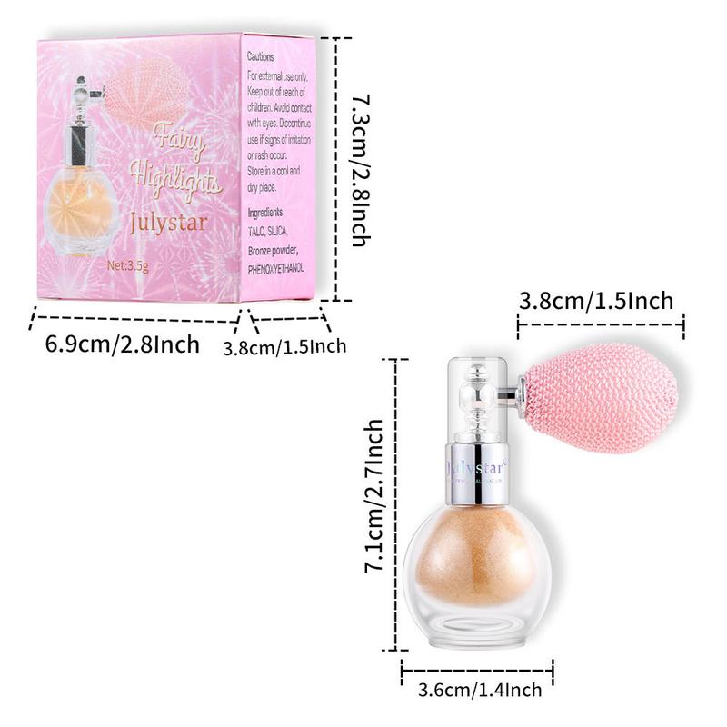 Body Glitter Powder Spray with Bronzer Colourpop Highlighter - Long-Lasting Shimmer for Face and Body Makeup Cosmetic