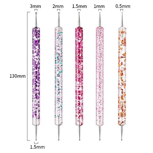 31pcs Nail Art Brushes,Nail Art Tool Set,Nail Dotting Tools,Nail Dust Brush,Striping Nail Art Brushes for Long Lines,Nail Drawing Pen For Nail Design.