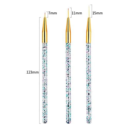 31pcs Nail Art Brushes,Nail Art Tool Set,Nail Dotting Tools,Nail Dust Brush,Striping Nail Art Brushes for Long Lines,Nail Drawing Pen For Nail Design.