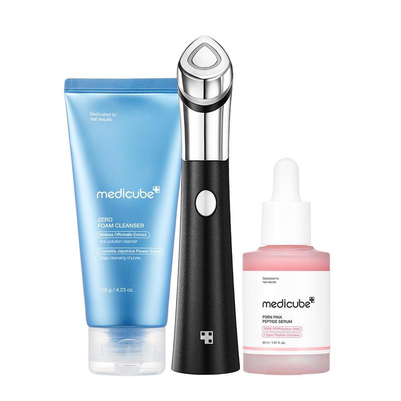 [Exclusive] Affordable Korean Glow Device SET for Glow Collagen Care(50ml)   Spot PDRN Care ㅣBOOSTER-H, Zero Foam Cleanser, Collagen Jelly Cream or PDRN Pink Serum