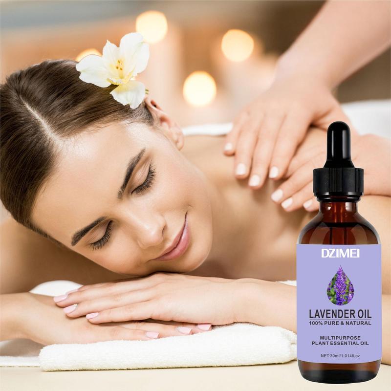 Lavender Essential Oil, Moisturizing Body Oil, Body Care Oil for Face, Hair, Nails, Massage Oil for Home & Spa