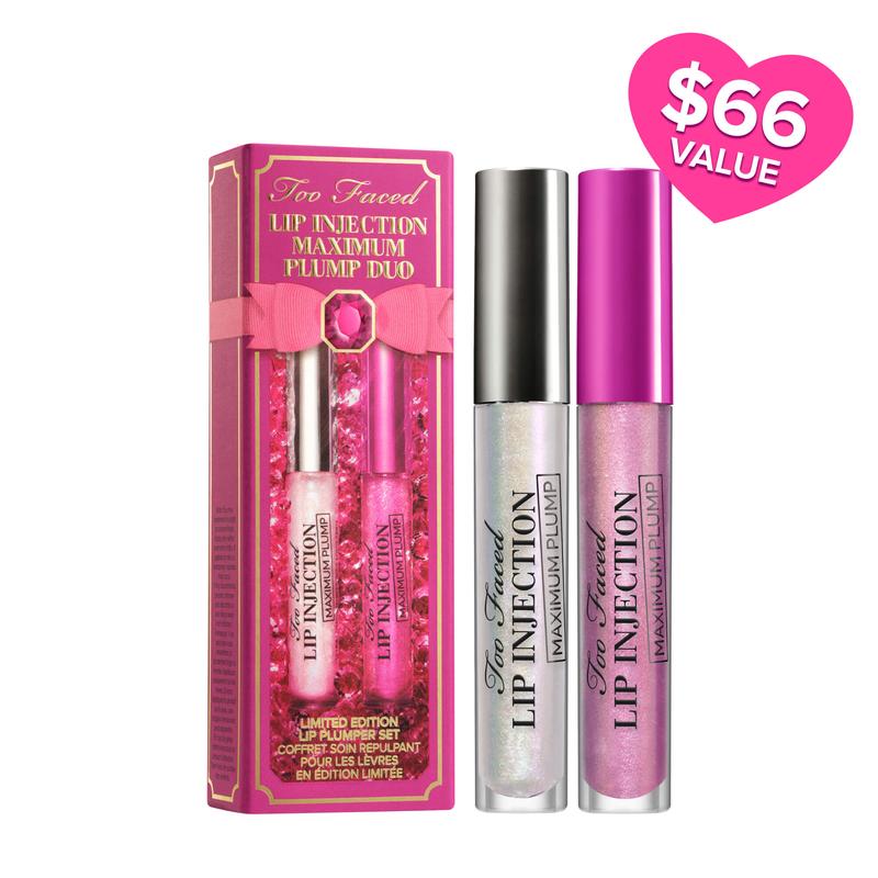 Too Faced Lip Injection Maximum Plump Lip Gloss Duo - Shimmer Lip Gift