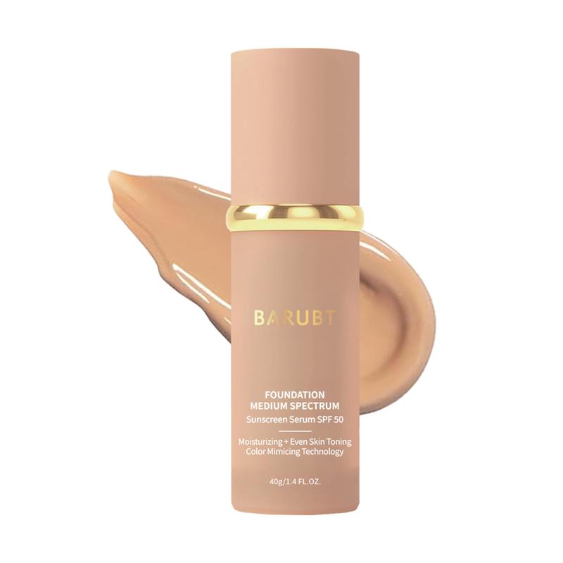 BARUBT microbial liquid foundation, SPF50+ sun protection value, long-lasting coverage without makeup removal Concealer Cosmetic formula