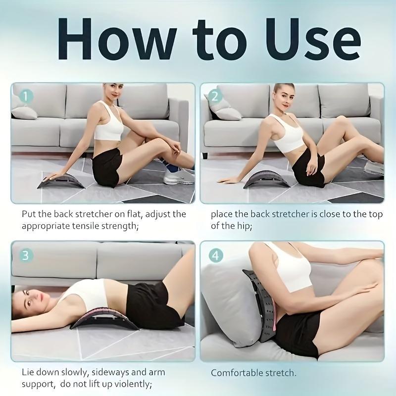 Back Stretcher, 1 Count Back Stretching Device, Waist Support Board for Yoga, Pilates & Therapy, Sports Equipment for Home Gym, Pilates Board
