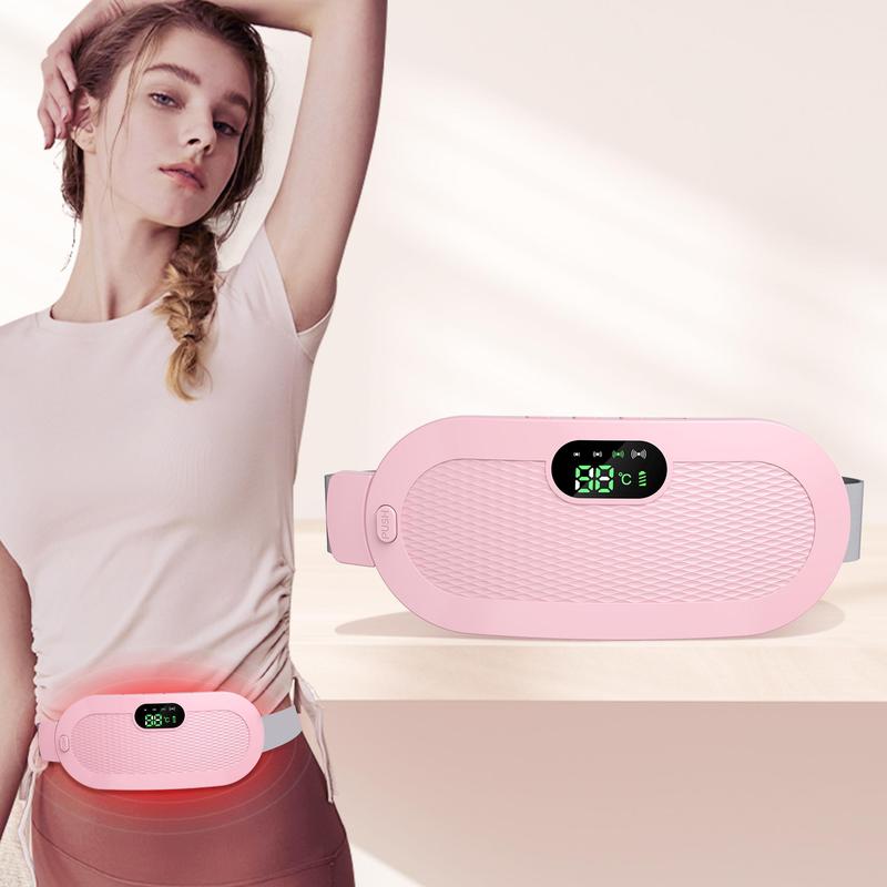 Portable Cordless Heating Pad, Electric Waist Belt Device, Multi-speed Adjustable Abdominal Heating Massager