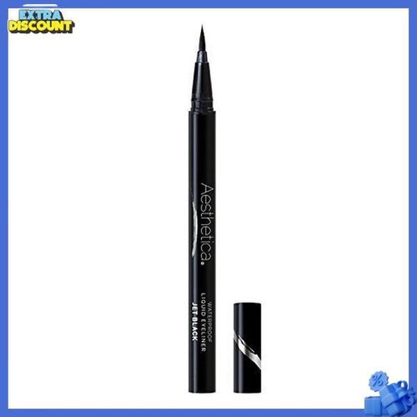 Aesthetica Felt Tip Liquid Eyeliner Pen - Fast-drying Waterproof & Smudge Proof Eye Liner (Jet Black)