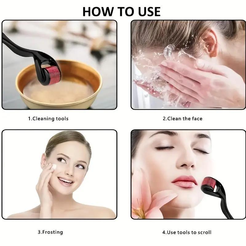Derma Roller, Micro Needling Roller, Face Body Scalp Micro Needle Roller, Skincare Tools, Christmas Gift