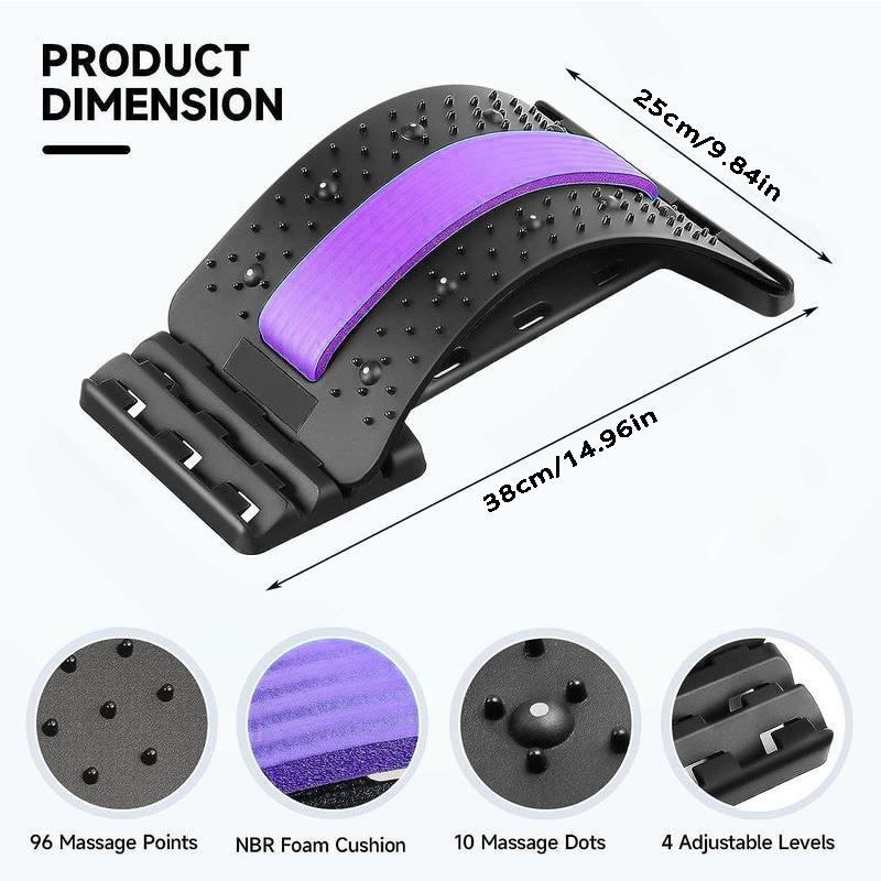 Back Stretcher, 1 Count Lumbar Back Stretcher, Spinal Massage Stretching Device, Fitness Equipment for Home Gym, Gymtok
