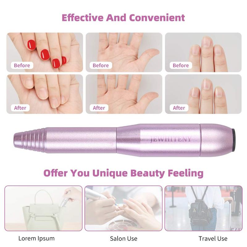Electric Nail Drill Machine Professional 25000RPM Portable Manicure Pedicure Polishing Shape Tools Efile Nail File Drill Kit for Acrylic, Removing Acrylic Gel Nails. Nail Art