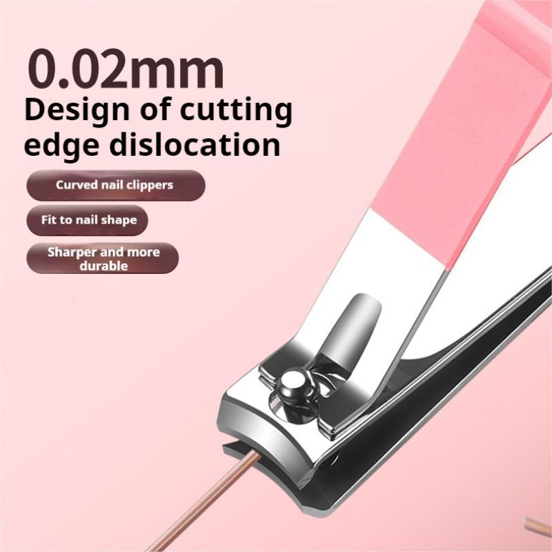 Portable Nail Clipper Set, 1 Set Stainless Steel Nail Clipper Kit, Professional Manicure & Pedicure Tool Set, Nail Art Set for Home & Travel