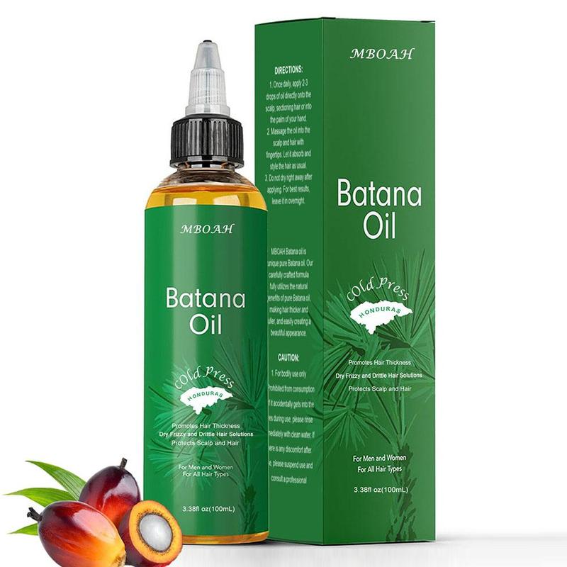 Batana Oil, 1 Count 2 Counts Pure Batana Oil From Honduras, Hair Care Oil for Smoothing Frizz and Split Ends, Ideal for Winter Hair Care, Christmas Gift