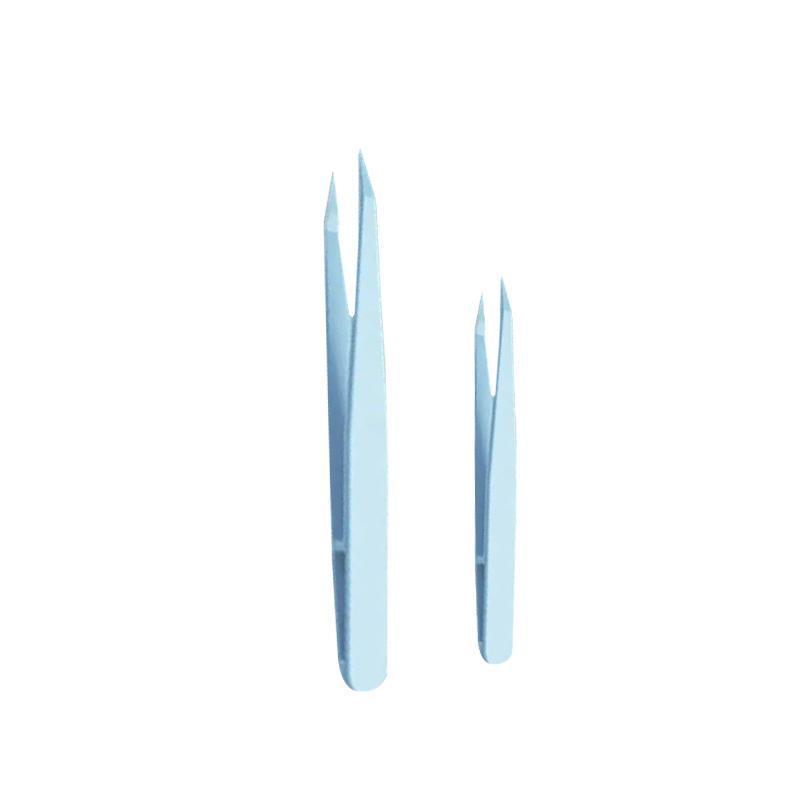 2pcs Makeup Tweezer Set, Multifunctional Thickened Nail Sticker Tweezer, Professional Makeup Tools For Women