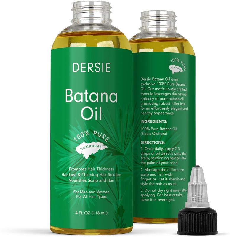 Batana oil: organic raw Honduras oil for hair growth-100% Pure & Natural for thicker, stronger hair-4 floz