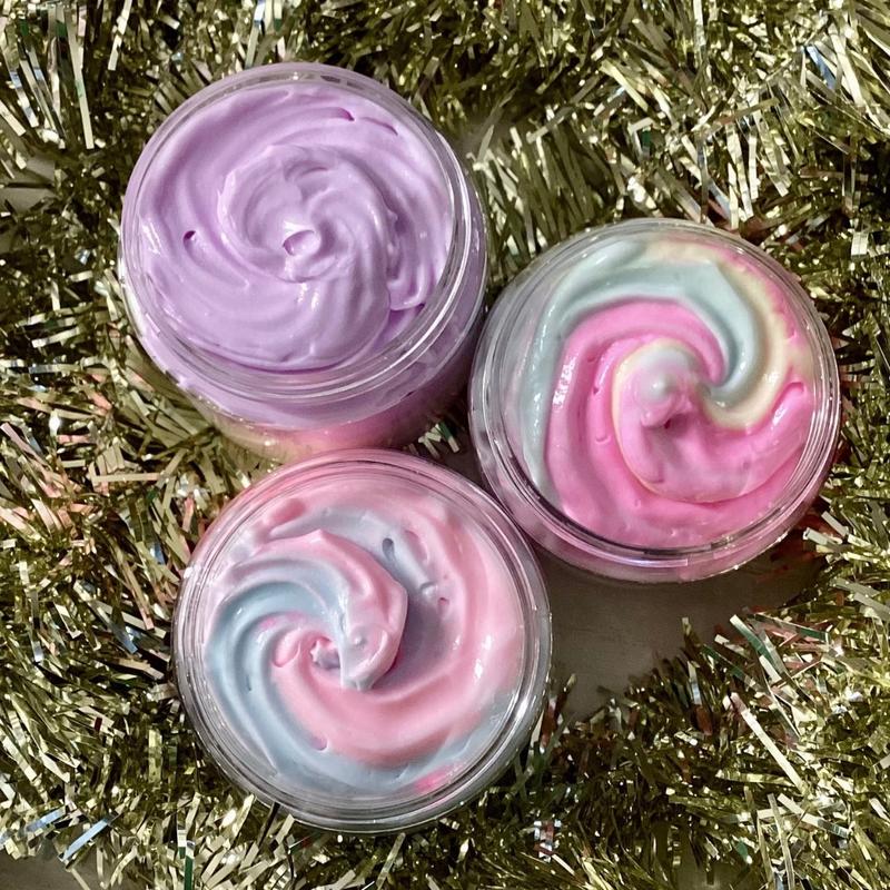 Sweet Treat Body Butter Bundle Trio Vanilla Cupcake Unicorn Fairy Cotton Candy