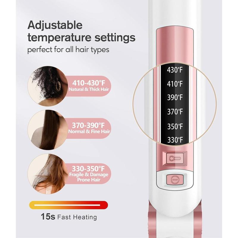 1 Inch Flat Iron Hair Straighteners Creates Silky Hair Instantly, Negative Ionic Ceramic Straightener Iron, Adjustable Temperature 330℉ to 430℉, Fast Heat Up, Dual Voltage, Auto-Off,Christmas Gifts