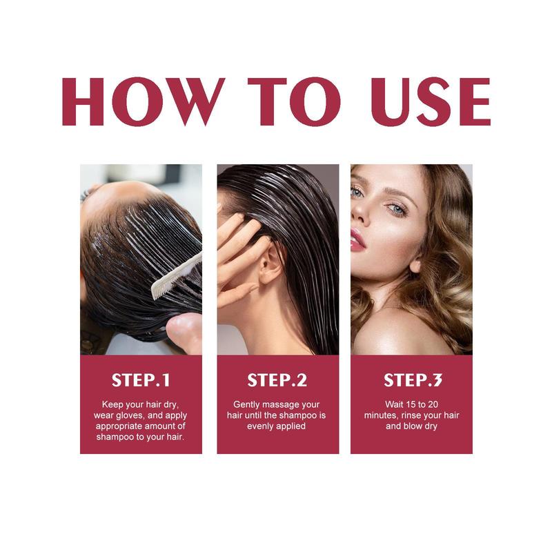 Purple Hair Shampoo, Natural Extract Gentle Hair Dye Shampoo, Nourishing Moisturizing Shampoo, Hair Care & Styling Product for Women & Men