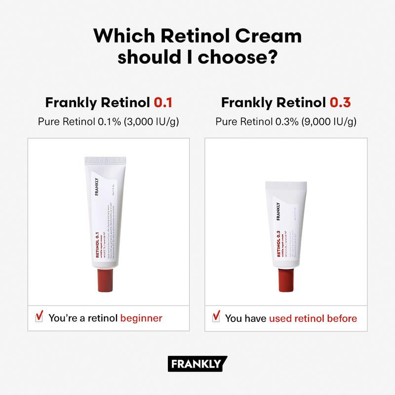 Frankly - Retinol 0.1 Cream 30ml | RETINOL FOR BEGINNERS, PREVENT FINE LINES EARLY