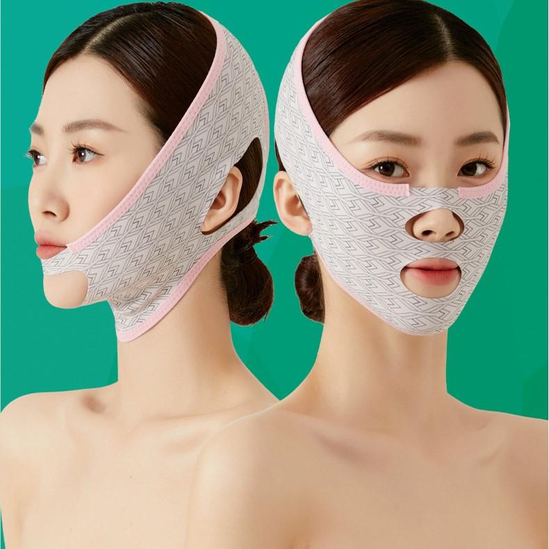 V-Line Facial Lifting Bandage,, Seamless Elastic Mask to Improve Skin, Reduce Double Chin