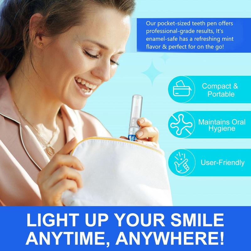 Teeth Brightening Pen, 6 Counts box Teeth Care Products, Professional Teeth Care Products for Men & Women, Oral Care Product for Daily Use