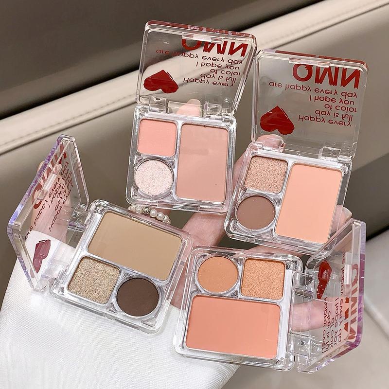 Long Lasting Eyeshadow Palette, 2 Counts set Matte & Glitter Eye Shadows Palette, Shimmering Eye Shadow Makeup Products for All Styles and Occasions