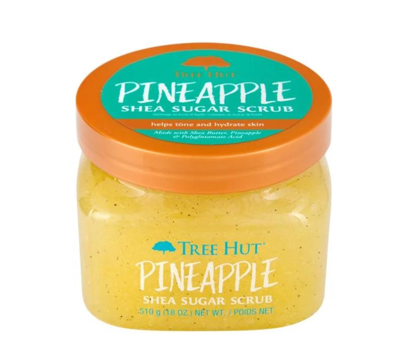 Tree Hut Shea Sugar Exfoliating Body Scrub Pineapple, 18 oz