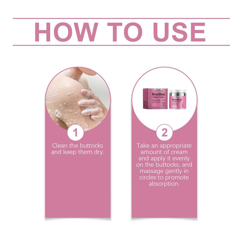 50g Collagen Butt Lift Cream, Moisturizing & Firming Hip Care Massage Cream, Hydrating Body Care Product for Women, Skin Care Product for Daily Use