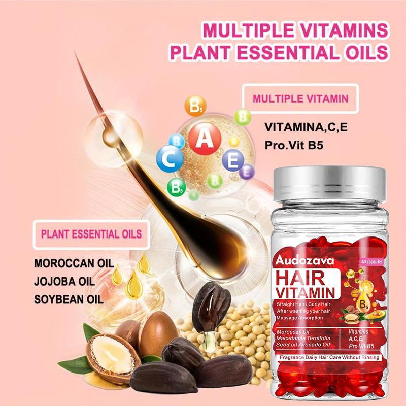 Hair Care Vitamin Oil, 40pcs set Multi-functional Strengthening & Smoothing Hair Care Liquid, Hair Care & Styling Product