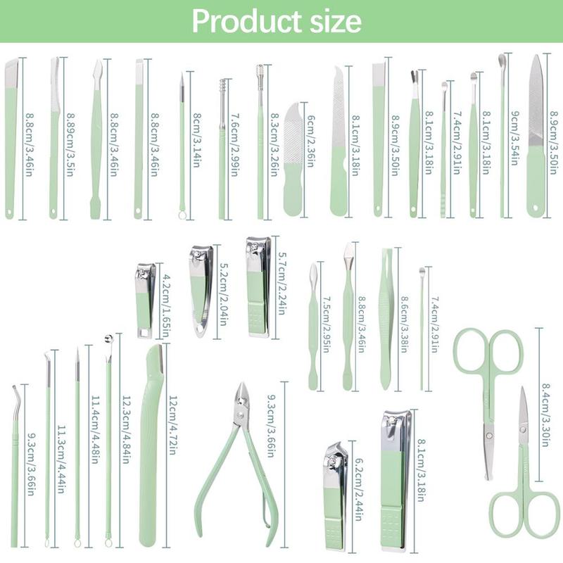 Nail Care Set, Summer Nail Repair Set Manicure Set with Storage Case, Professional Toe Care Set Pedicure Tools for Women & Men, Compact Nail Art & Care Tool, Summer Gift, Toe Care Set, Nails, Christmas Gift