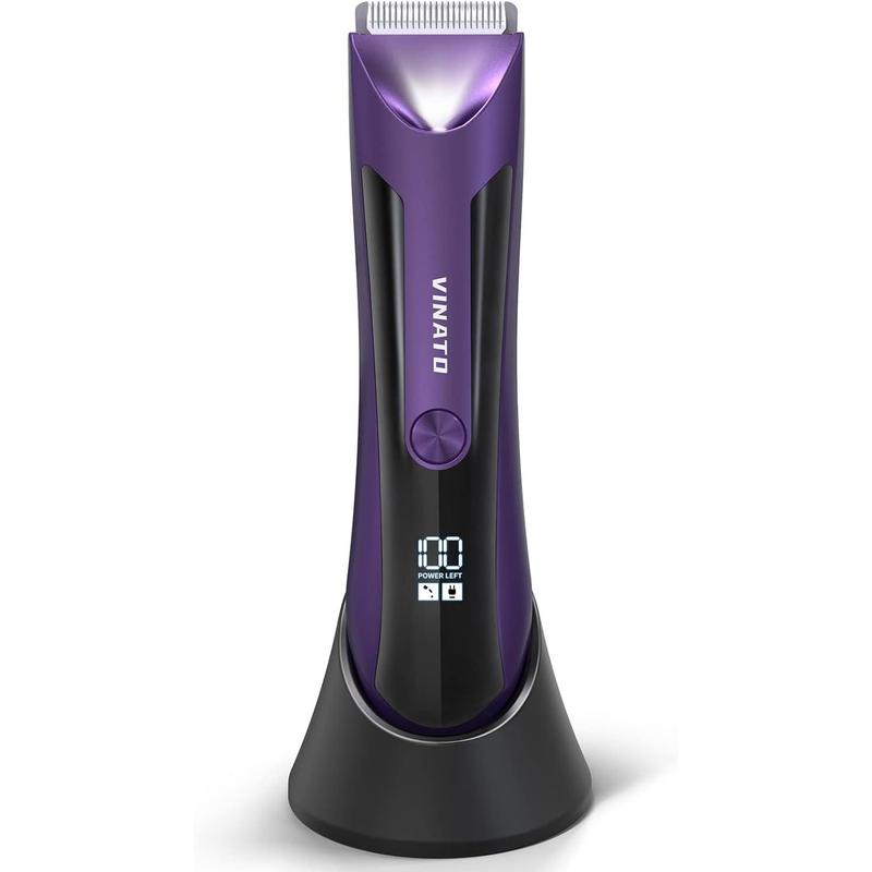 Electric Body Hair Trimmer - Manscape Ball Trimmer, Groin Hair Trimmer for Men, Waterproof Ball Shaver, USB Recharge Dock Replaceable Ceramic Blade, 90 Mins Battery Life
