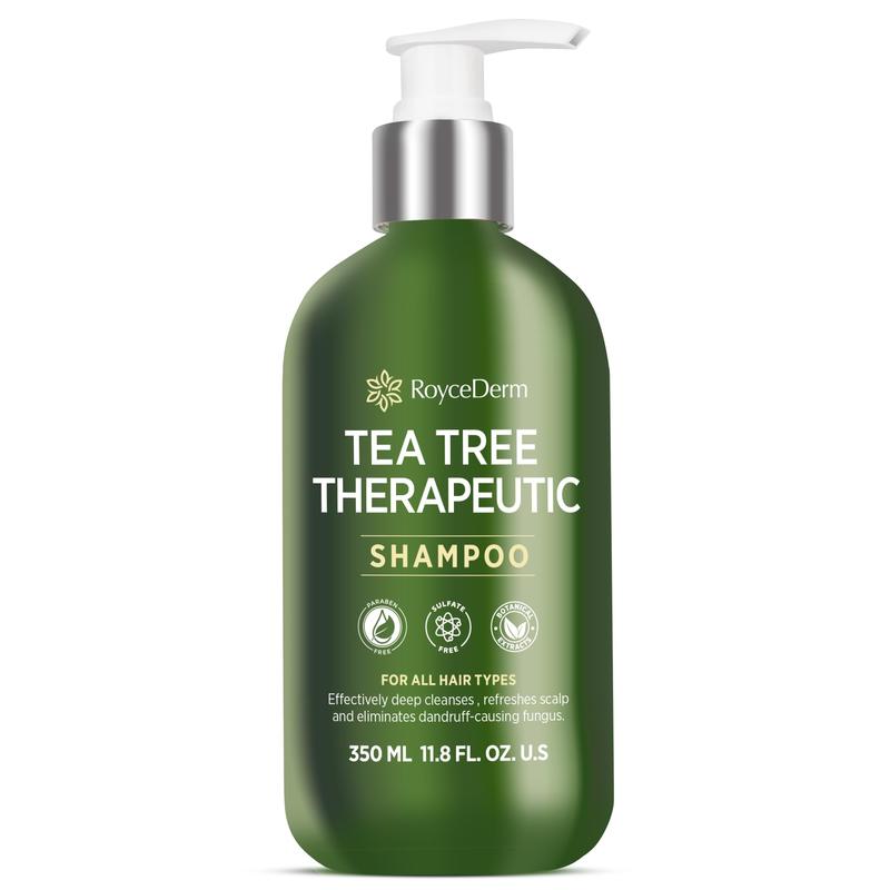 Roycederm Tea Tree Antifungal Shampoo Folliculitis Shampoo for Dry Scalp, Dandruff, and Itchy Scalp - Paraben, Sulfate Free